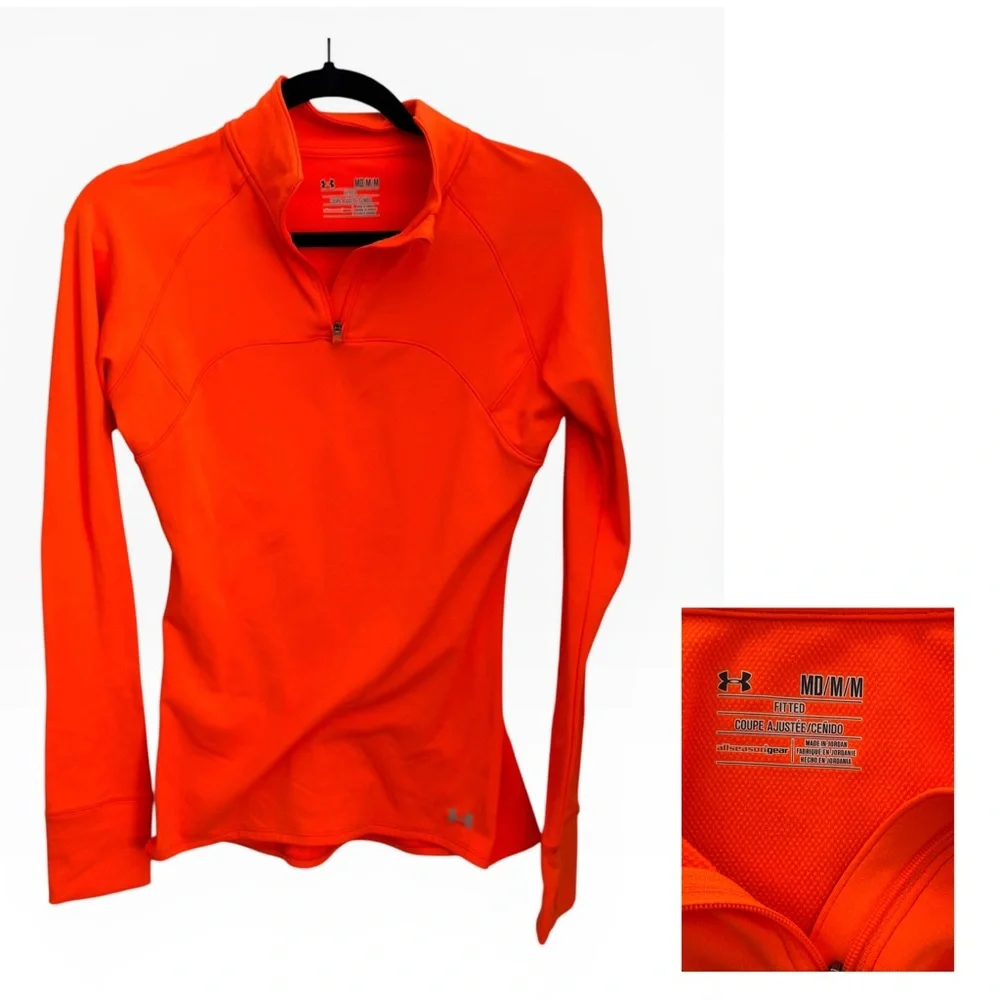 Under Armour ColdGear fitted quarter-zip pullover- Size M - Picture 1 of 1